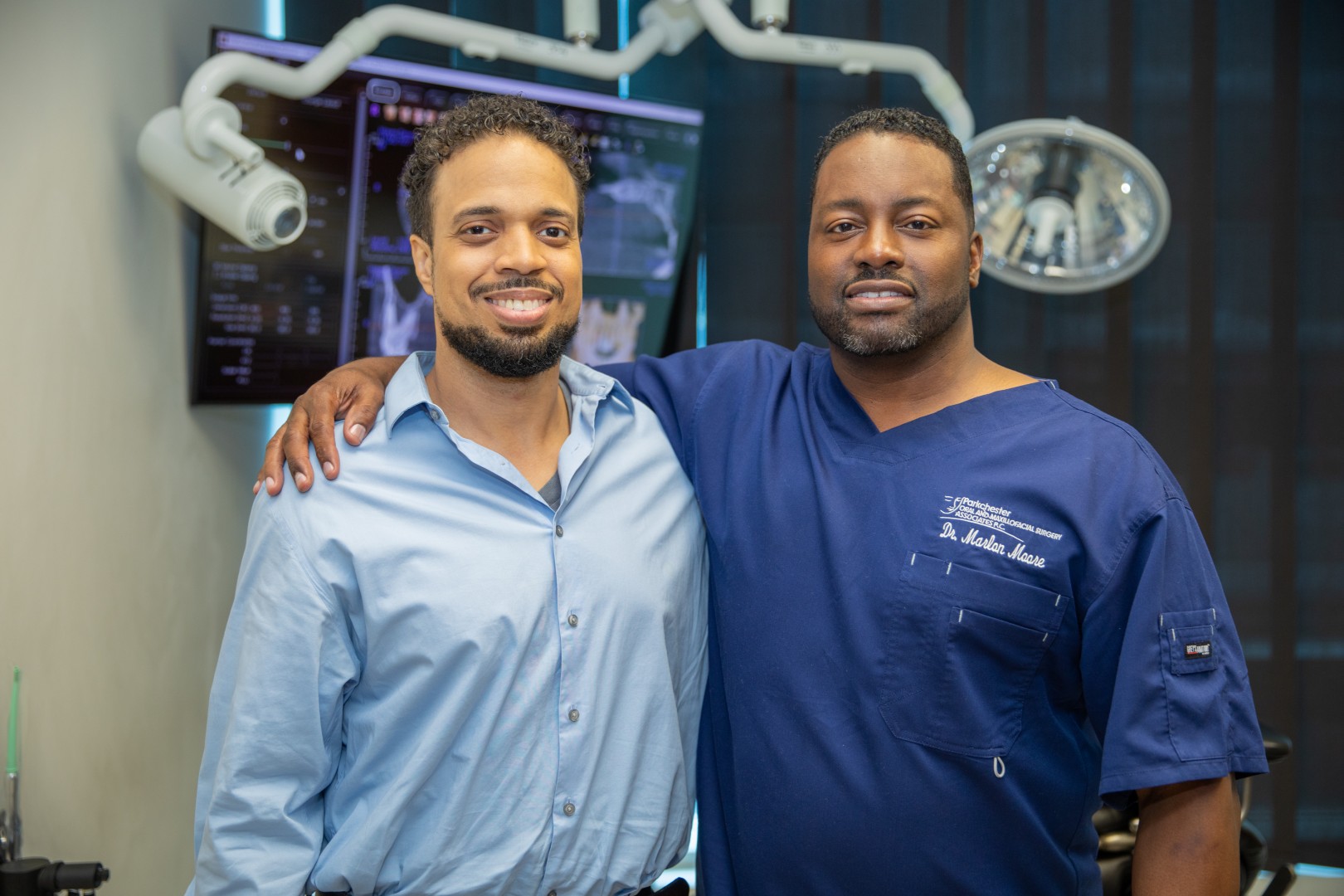 Dr Moore With Dental Implant Patient