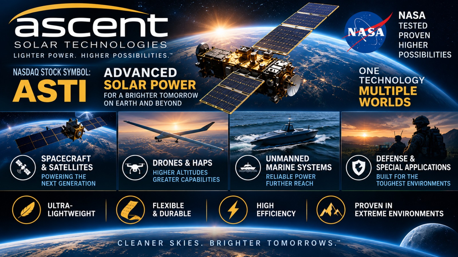 Ascent SOLAR TECHNOLOGIES $ASTI
