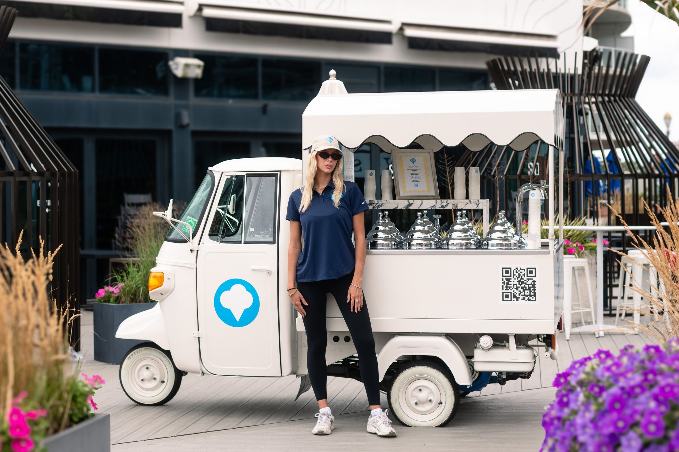 Scoop Social Co.'s signature dessert cart