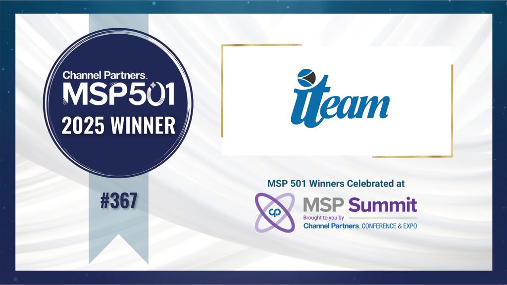 The ITeam ranks as one of the worlds top 501 MSPs